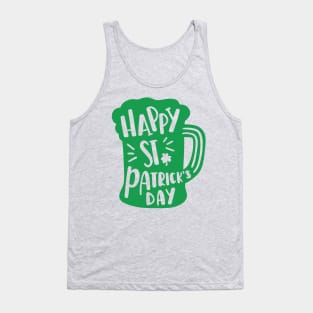 Happy St Patrick's Day Festive Beer Mug Tank Top